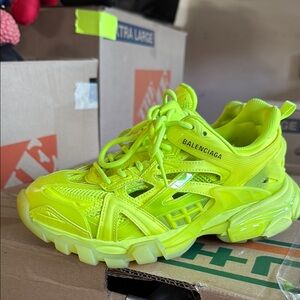 Balenciaga Yellow Athletic Sneakers